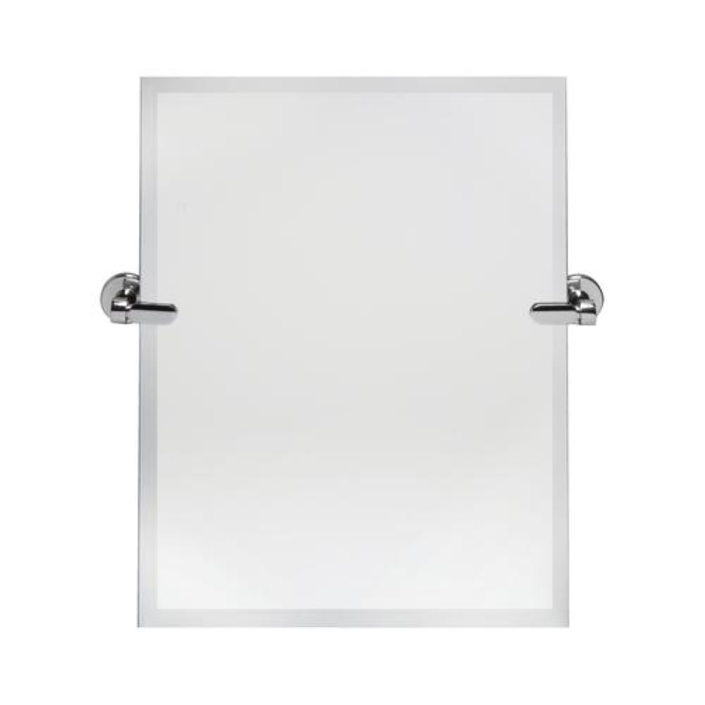 Dreamwerks 21” W x 24” H Chrome Rectangular Frameless Bathroom Pivot Mirror DreamWerks Bath