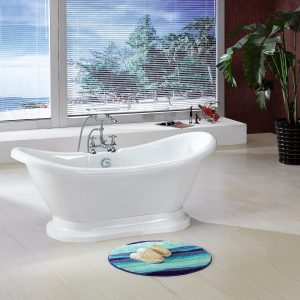 Dreamwerks 5.75 ft. Pedestal Bathtub in White-0