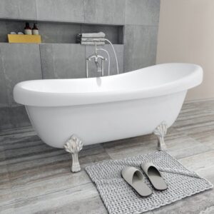 Dreamwerks 5.5 ft. Acrylic Claw Foot Oval Tub - Image 7