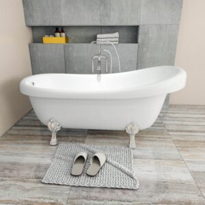 Dreamwerks 5.5 ft. Acrylic Claw Foot Oval Tub - Image 8