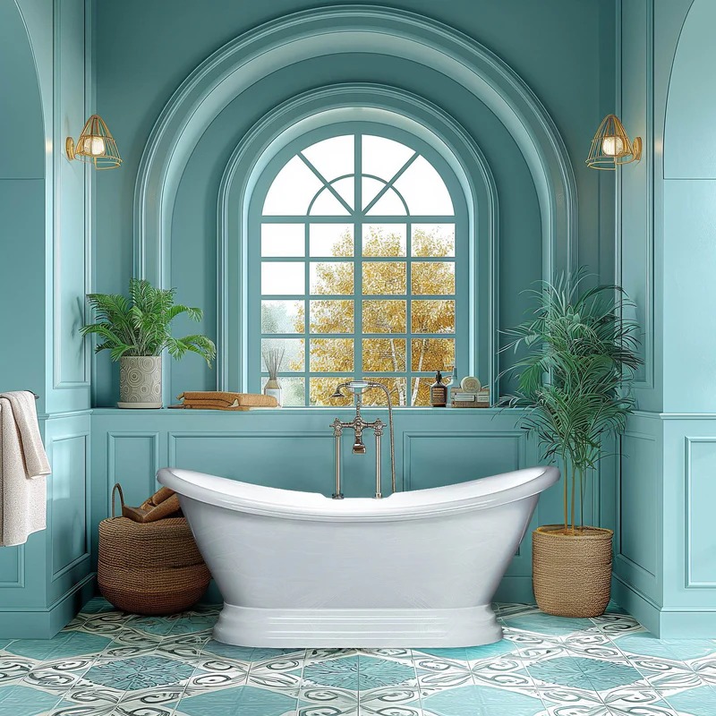 Dreamwerks 5.75 ft. Pedestal Bathtub in White - Image 7