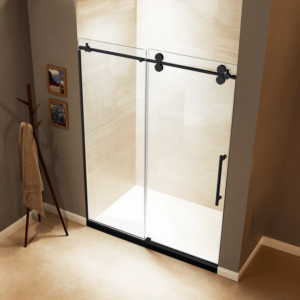 Dreamwerks 36 in. x 60 in. x 79 in. Luxury Frameless Sliding Shower Kit in Stainless Steel - Image 8