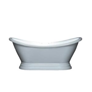Dreamwerks 5.75 ft. Pedestal Bathtub in White - Image 9
