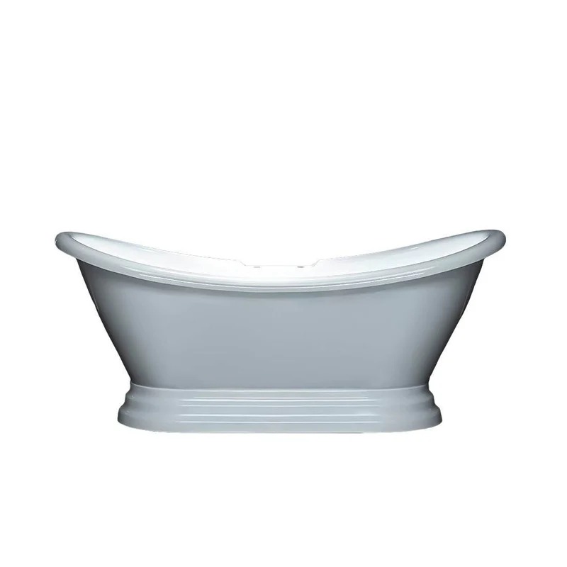 Dreamwerks 5.75 ft. Pedestal Bathtub in White - Image 9