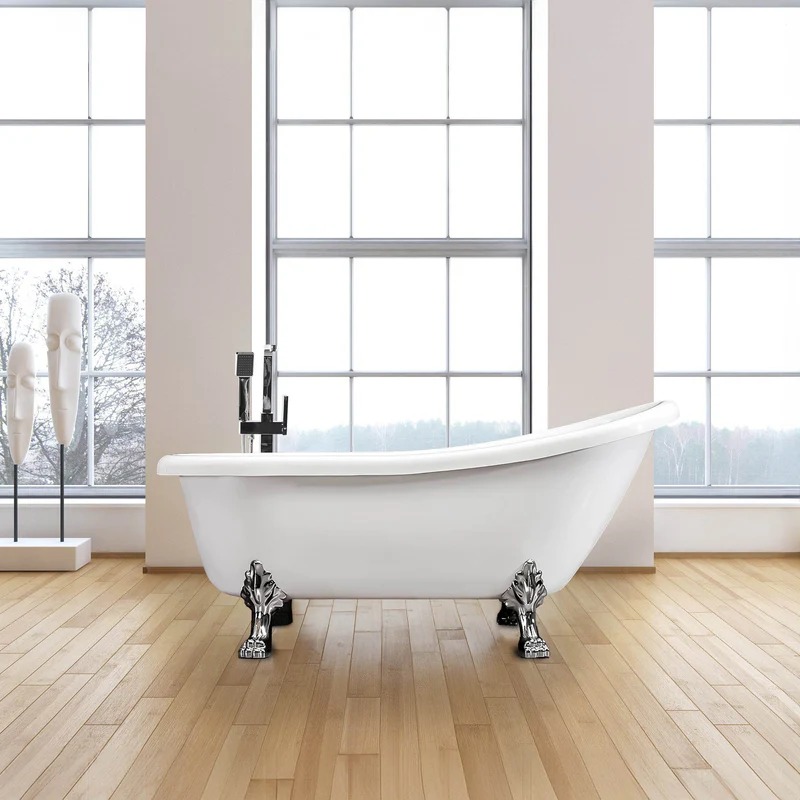 Dreamwerks 5.5 ft. Acrylic Claw Foot Oval Tub - Image 5