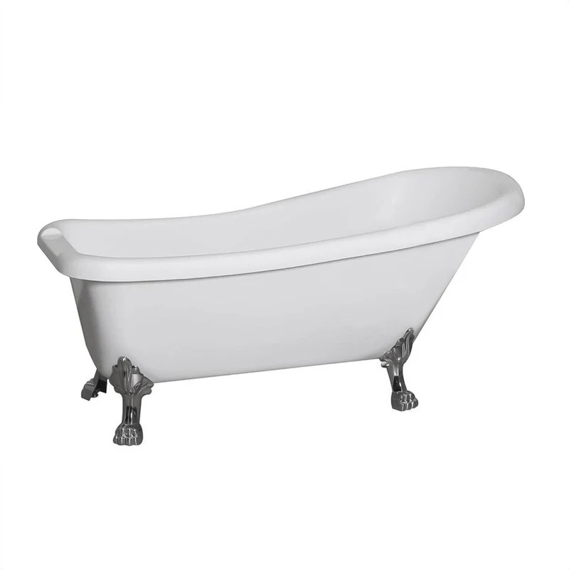 Dreamwerks 5.5 ft. Acrylic Claw Foot Oval Tub - Image 6