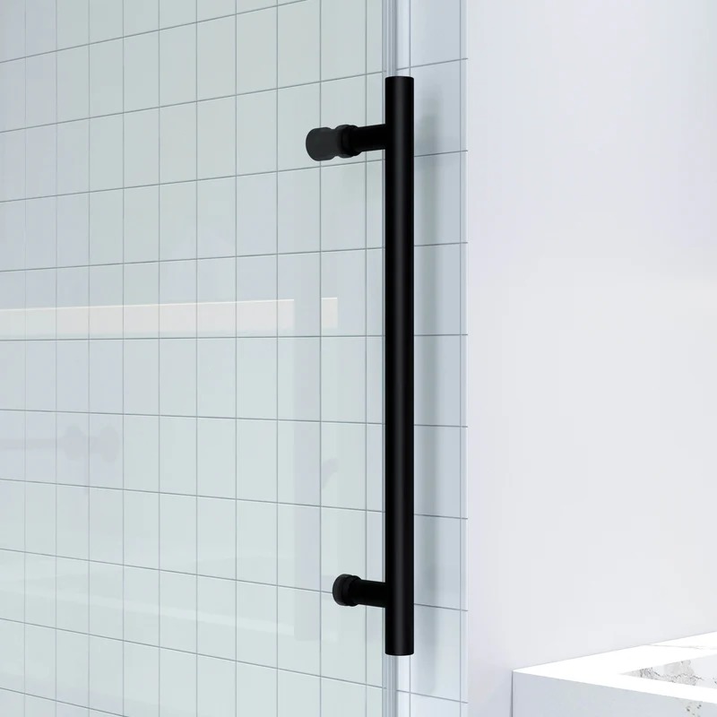 Dreamwerks 36 in. x 60 in. x 79 in. Luxury Frameless Sliding Shower Kit in Stainless Steel - Image 4