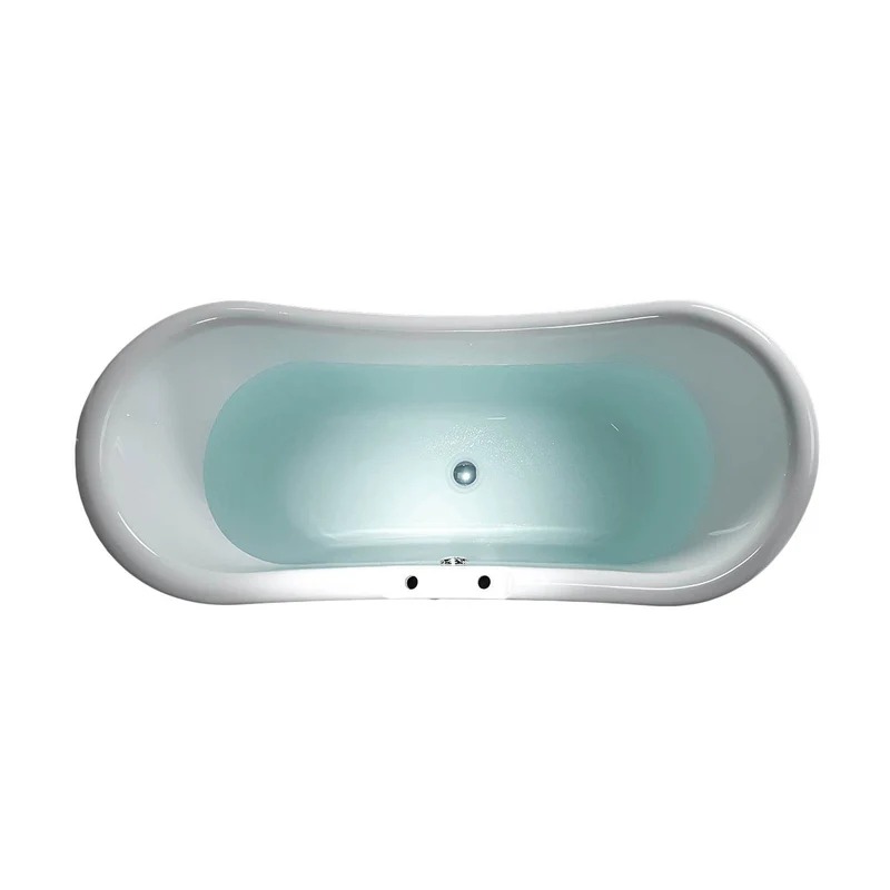 Dreamwerks 5.75 ft. Pedestal Bathtub in White - Image 4