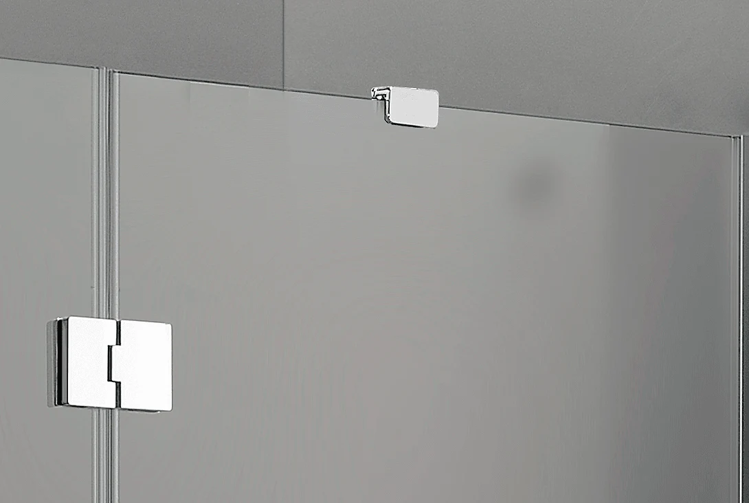 Dreamwerks 47 in. x 35 in. x 79 in. Frameless 3-Piece Corner Frameless Pivot Shower Enclosure in Clear Glass with Chrome Hardware - Image 16