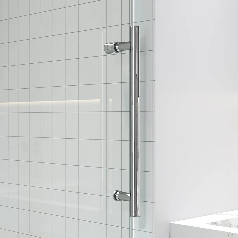 Dreamwerks 60 in. x 79 in. Frameless Sliding Shower Door in Stainless Steel - Image 8