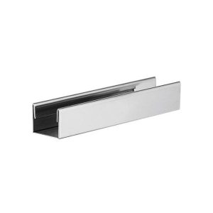 Dreamwerks 42.5 in. x 79 in. Frameless Sliding Clear Glass Shower Door Enclosure in Chrome with Handle-232