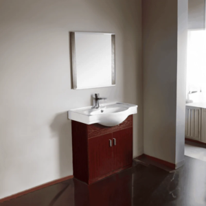 Dreamwerks 32" W x 12" D x 39" H Vanity in Mahogany with Porcelain Basin Vanity Top - Image 2