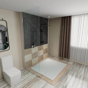 Dreamwerks 32 in. x 79 in. Fixed Shower Door - Image 8