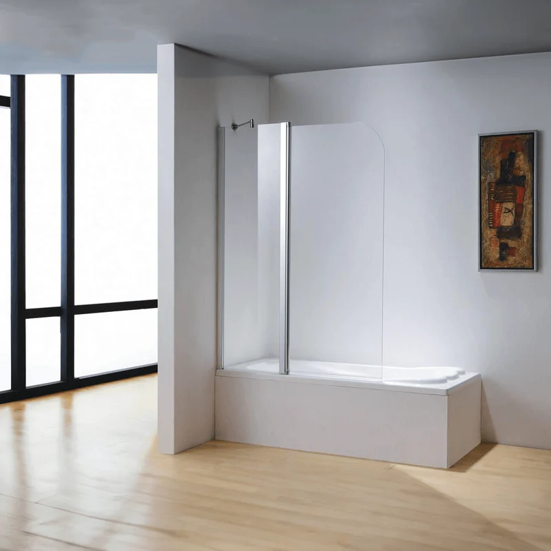 Dreamwerks 43 in. x 59 in. Frameless Pivot Tub Door in Chrome - Image 12