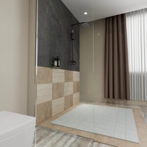 Dreamwerks 32 in. x 79 in. Fixed Shower Door - Image 13
