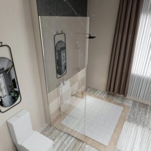Dreamwerks 32 in. x 79 in. Fixed Shower Door - Image 2