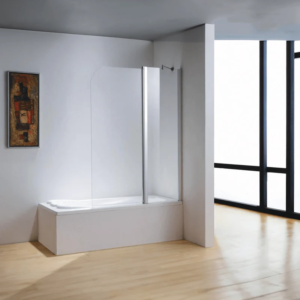 Dreamwerks 43 in. x 59 in. Frameless Pivot Tub Door in Chrome - Image 4