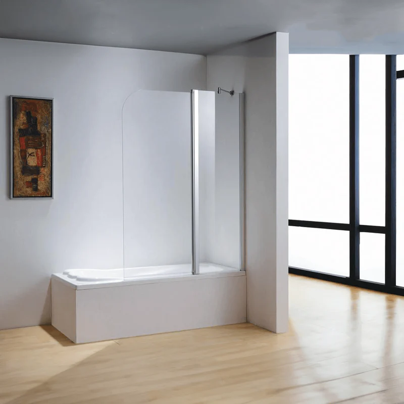 Dreamwerks 43 in. x 59 in. Frameless Pivot Tub Door in Chrome - Image 4
