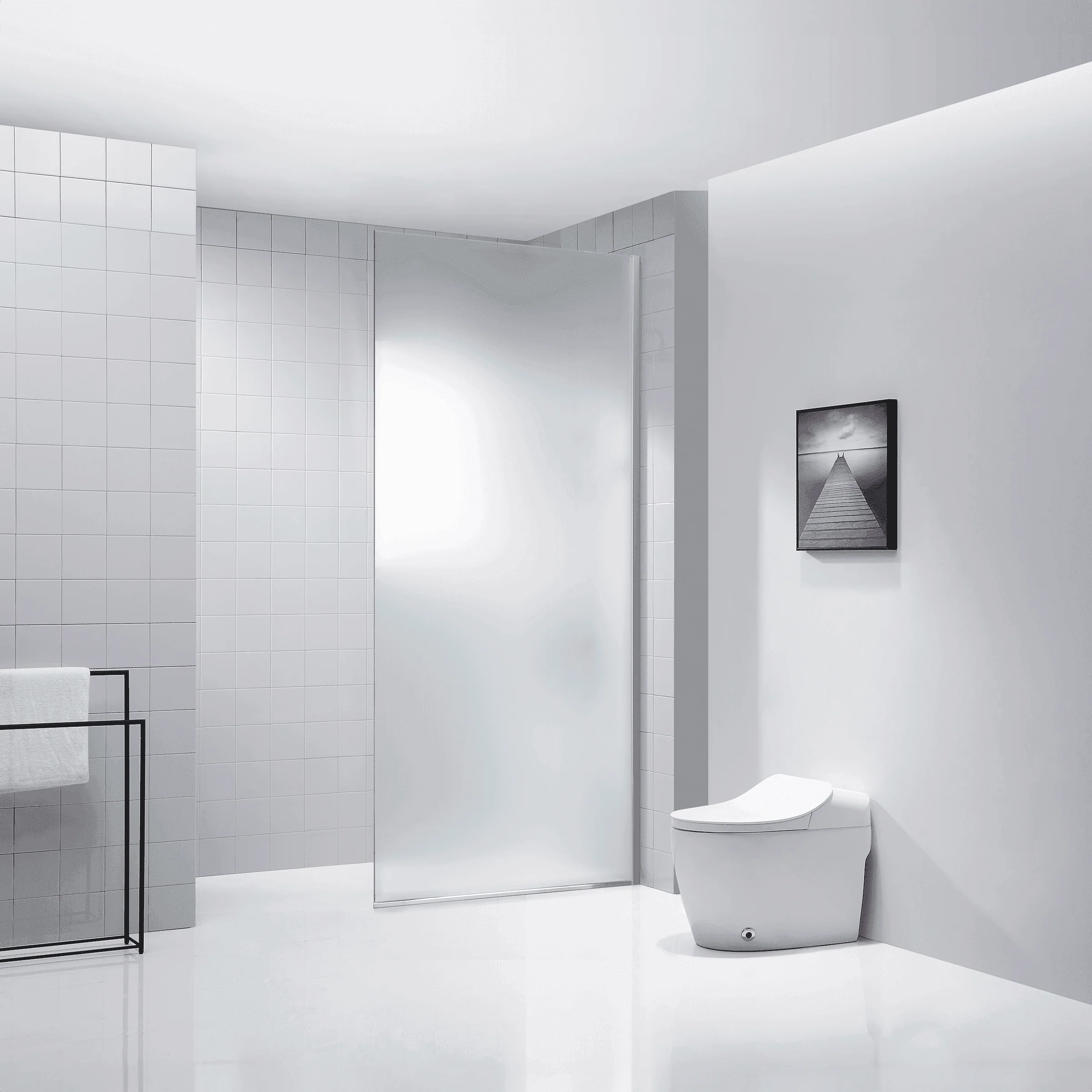 Dreamwerks 32 in. x 79 in. Fixed Shower Door - Image 6