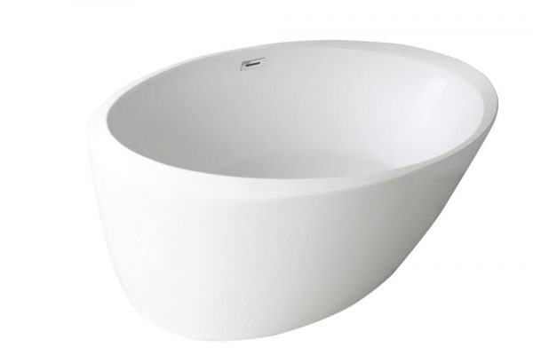 Dreamwerks 66.9" Acrylic Flatbottom Oval Bathtub in Glossy White-623
