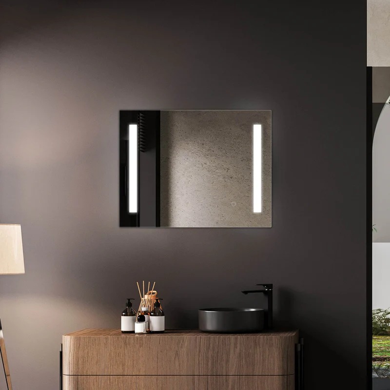 Rose Gold 40" W x 24" H LED Mirror - Image 10