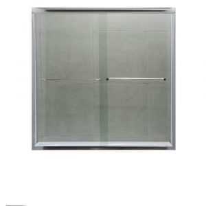 Dreamwerks 60 in. x 60 in. Semi-Framed Bypass Shower Door in Polished Chrome-0