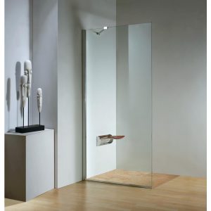 Dreamwerks 35.4 in. x 79 in. Frameless Fixed Shower Door in Chrome-0