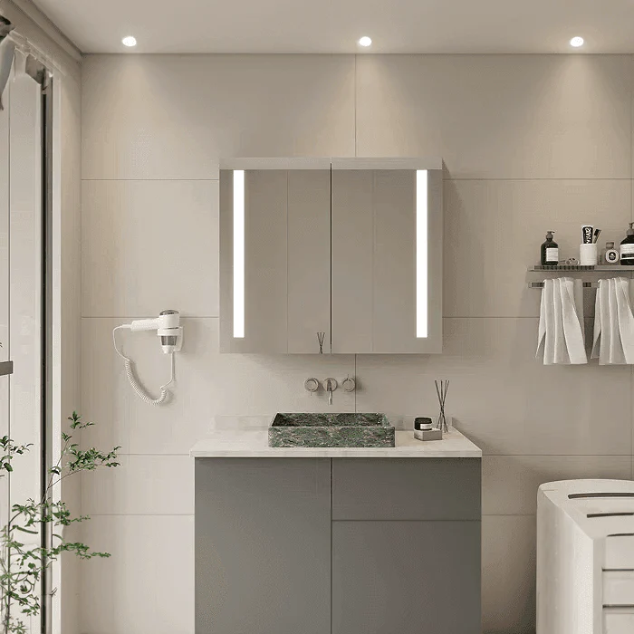 Solis 28" x 28" LED Medicine Cabinet - Image 6
