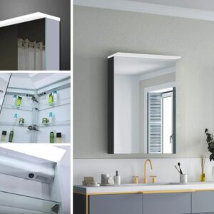 Garet 20" W x 28" H LED Medicine Cabinet - Image 6