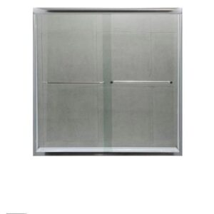 Dreamwerks 60 in. x 60 in. Semi-Framed Bypass Shower Door in Polished Chrome - Image 2