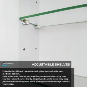 Solis 28" x 28" LED Medicine Cabinet - Image 8