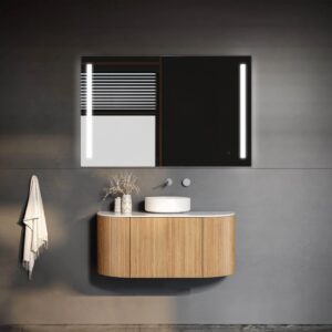 Rose Gold 40" W x 24" H LED Mirror - Image 7