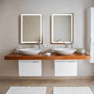 Riga 20" W x 26" H LED Mirror with Dimmer and Defogger - Image 9