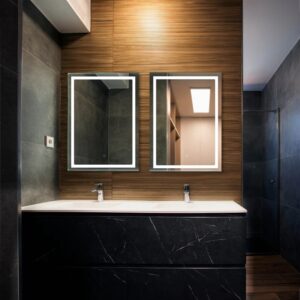 Riga 20" W x 26" H LED Mirror with Dimmer and Defogger - Image 10