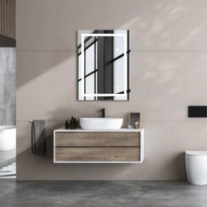 Riga 20" W x 26" H LED Mirror with Dimmer and Defogger - Image 4