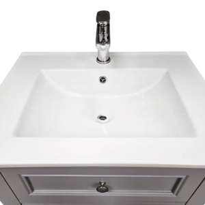 Dreamwerks 24" W x 22" D x 33" H Sienna Vanity In Gray with Ceramic Vanity Top - Image 6