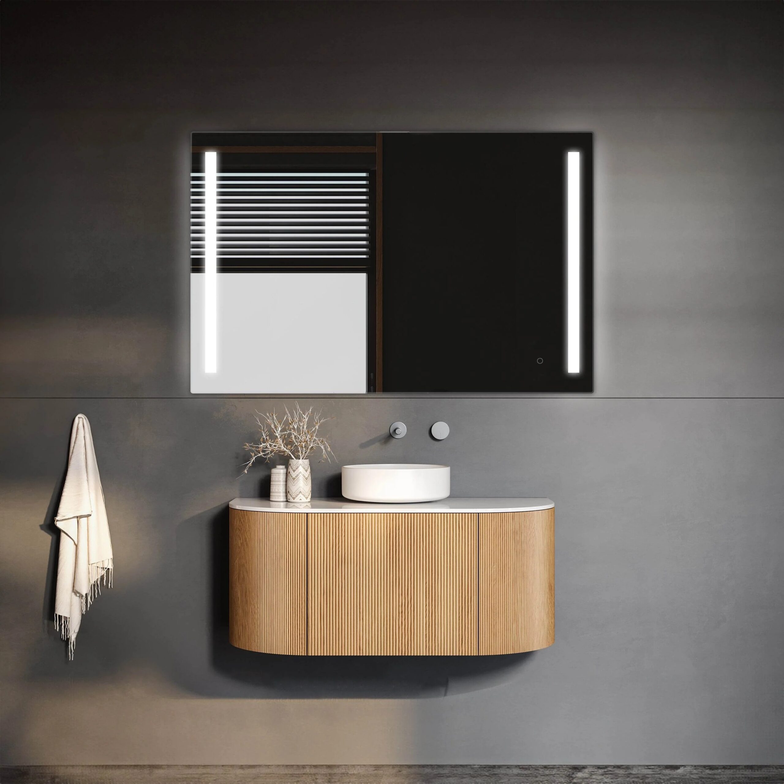 Treviso 20" W x 26" H LED Mirror with Dimmer and Defogger - Image 8