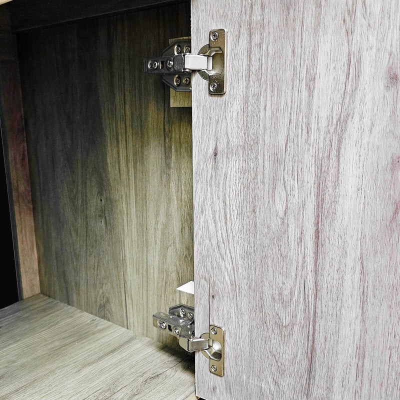 Dreamwerks 24" W x 19" D x 33" H Livorno Vanity With Ceramic Vanity Top in Woodgrain Finish - Image 12