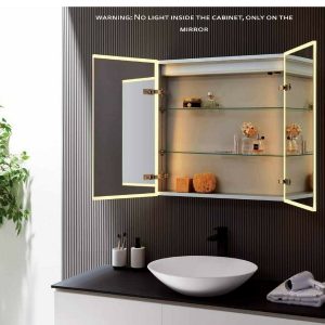 Dani 28" X 28" LED Medicine Cabinet -0