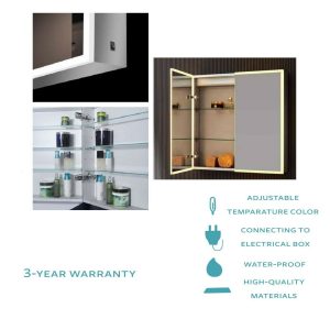 Dani 28" X 28" LED Medicine Cabinet -480