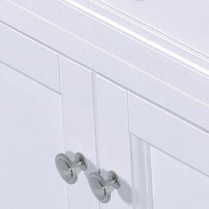 Dreamwerks 36" W x 22.4" D x 35" H White Vanity With Solid Wood & Carrara Marble Top - Image 10