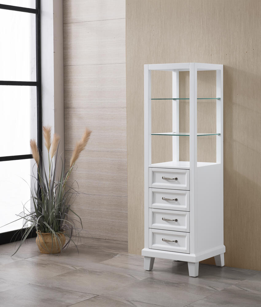Dreamwerks 18"w X 18"d X 60"h White Linen Cabinet-522