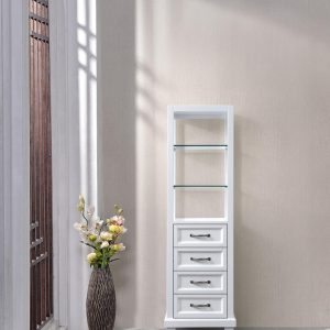 Dreamwerks 18"w X 18"d X 60"h White Linen Cabinet-523
