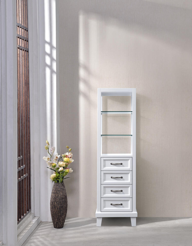 Dreamwerks 18"w X 18"d X 60"h White Linen Cabinet-523
