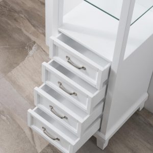 Dreamwerks 18"w X 18"d X 60"h White Linen Cabinet-524