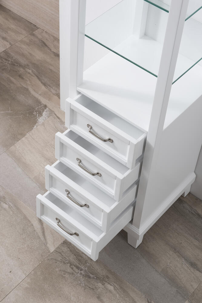 Dreamwerks 18"w X 18"d X 60"h White Linen Cabinet-524