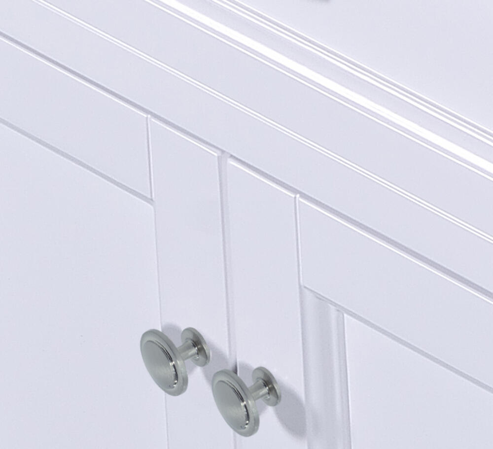 Dreamwerks 30" W x 22.4" D x 35" H White Vanity With Solid Wood & Carrara Marble Top -518