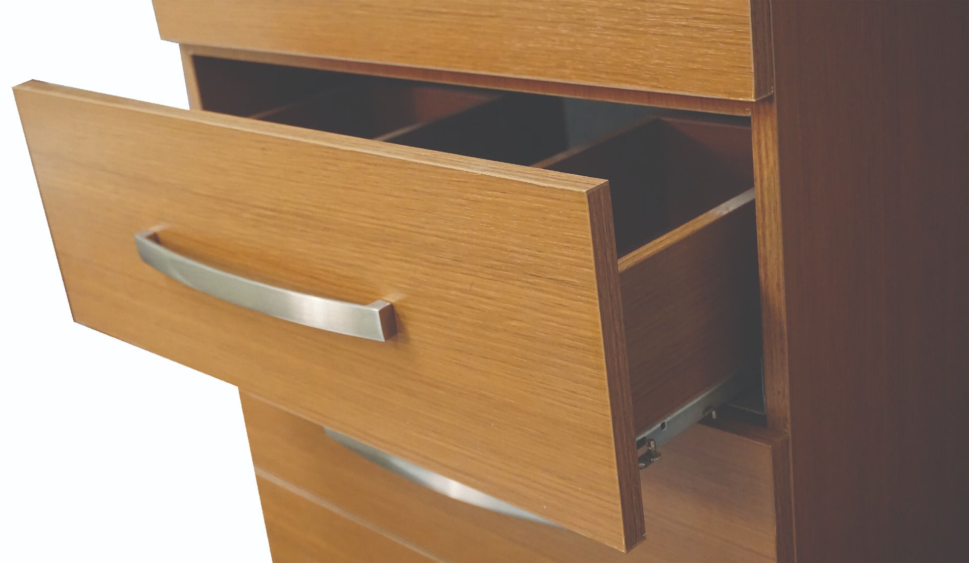 Dreamwerks 24" W x 18" D x 33" H Geneva Vanity In Light Walnut With Ceramic Top-544