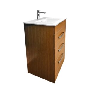 Dreamwerks 24" W x 18" D x 33" H Geneva Vanity In Light Walnut With Ceramic Top - Image 11