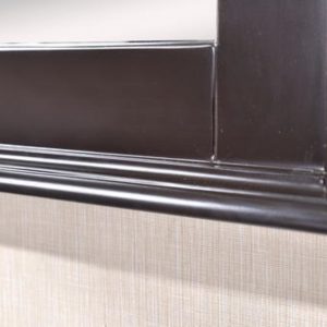 Dreamwerks Cambridge 24" W x 32" H Framed Mirror in Chocolate Finish-551
